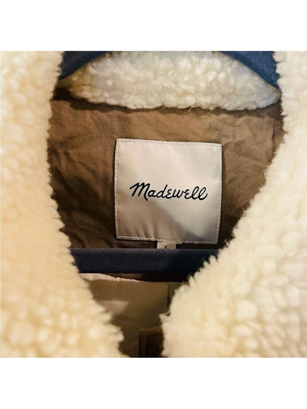 Madewell Women’s Sherpa Portland Jacket Size: Large - Picture 8 of 10
